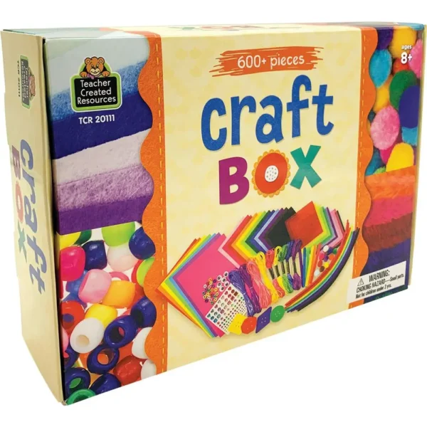 Teacher Created Resources Craft Box - 600 Multi-Color Felt Pieces