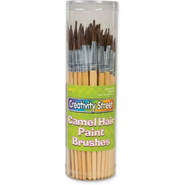 Creativity Street Camel Hair Paint Brushes: 72-Pack