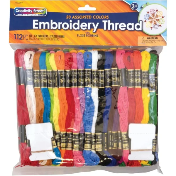 Creativity Street Embroidery Thread, Assorted