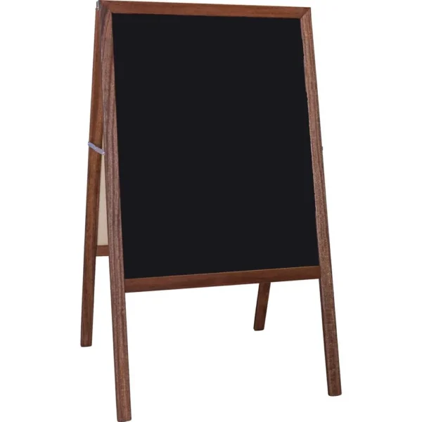 Flipside Black Chalkboard Easel, Hardwood Frame