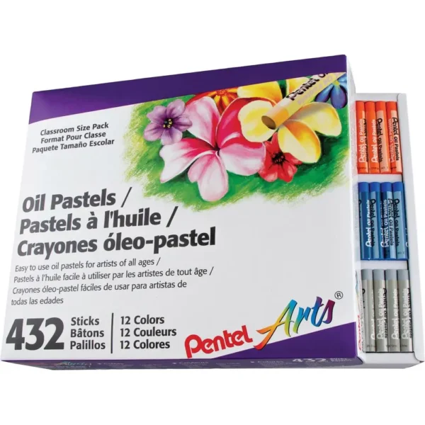 Pentel Arts Oil Pastels, 432 Colors