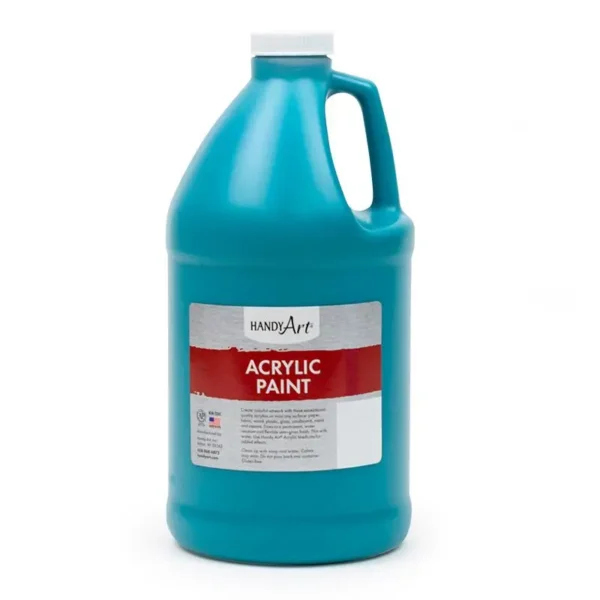 Turquoise Acrylic Paint, Half Gallon