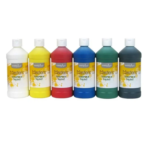 Little Masters Tempera Paint, 6-Color Pint Kit