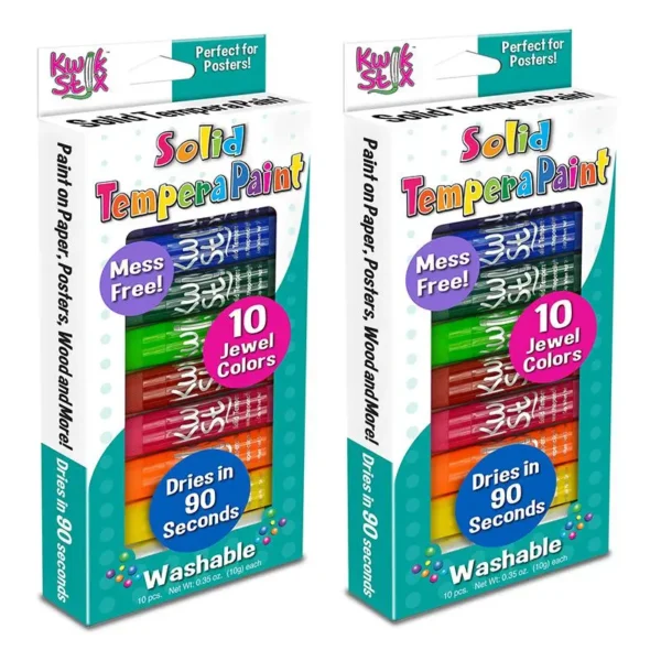 Jewel Tone Tempera Paint: 10 Blocks per Pack