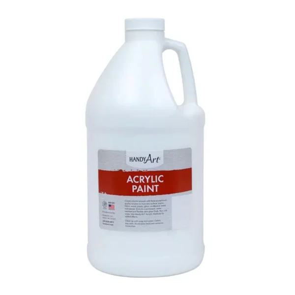 Titan White Acrylic Paint, Half Gallon