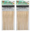 Creative Arts Flat Easel Brushes, 3/4", Black, 12/Pack, 2 Packs - Image 2