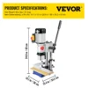 VEVOR 3/4 HP Mortise Machine with Chisel Bits - Image 6