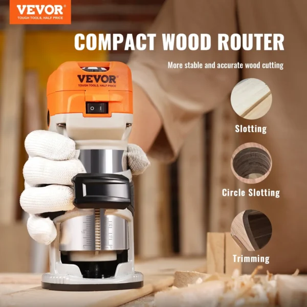 VEVOR 1.25HP Wood Router, 30,000 RPM