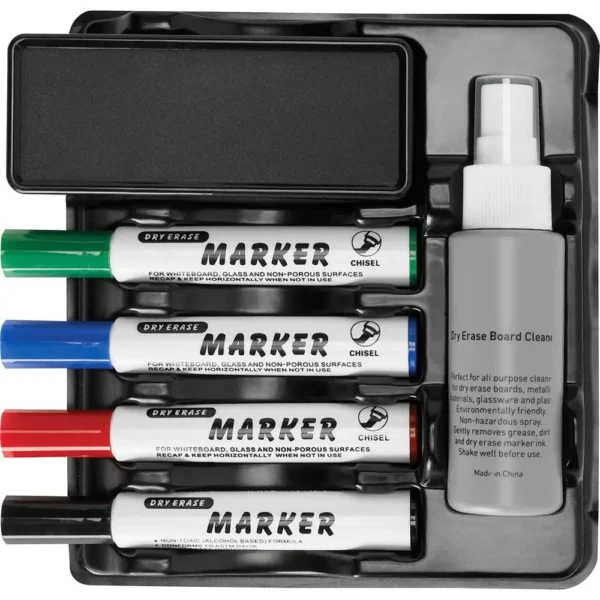 Lorell Dry-Erase Marker Caddy Kit