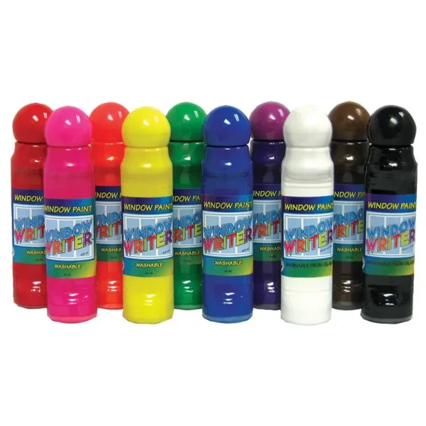 Crafty Dab Window Paints & 10-Pack Writers