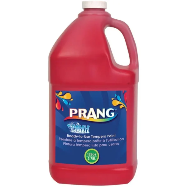 Washable Paint, Red, 1 Gallon