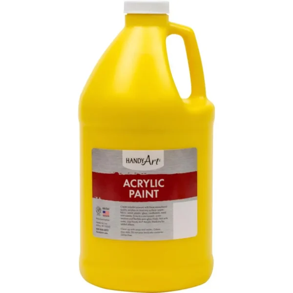 Handy Art Acrylic Paint, Chrome Yellow, 2 Quart