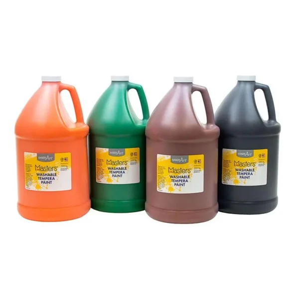 Little Masters Washable Tempera Paint - 4 Gallon Kit