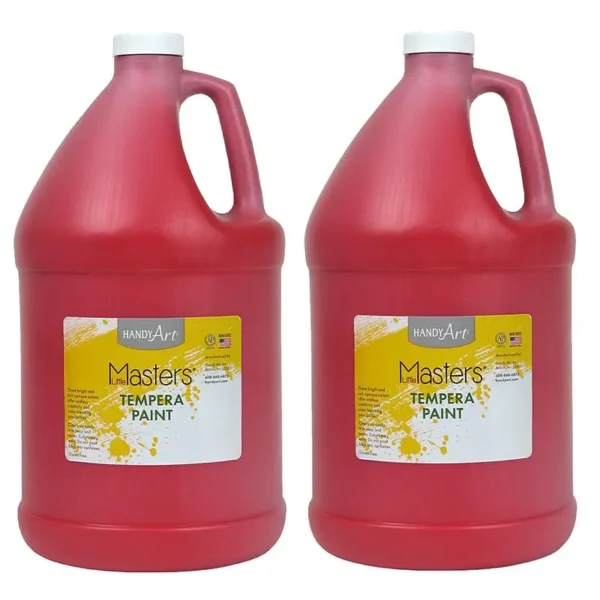 Little Masters Tempera Paint, Red, 2 Gallons