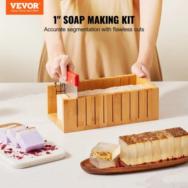 VEVOR Soap Making Kit: Complete Set with Box, Mold, Cutters, Bags & Stickers for DIY Soap Crafting