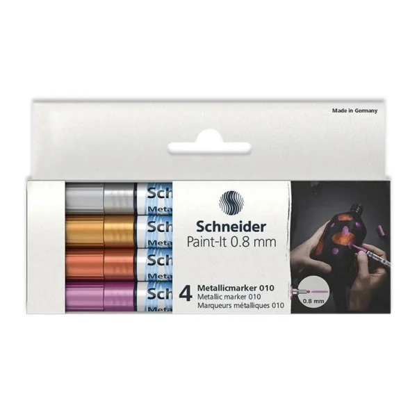 Paint-It 010 Metallic Markers Set 4 Colors